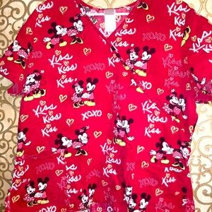 *SOLD!!! * Mickey and Minnie Scrub Top